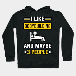 3 People Bodybuilding Bodybuilder Hoodie